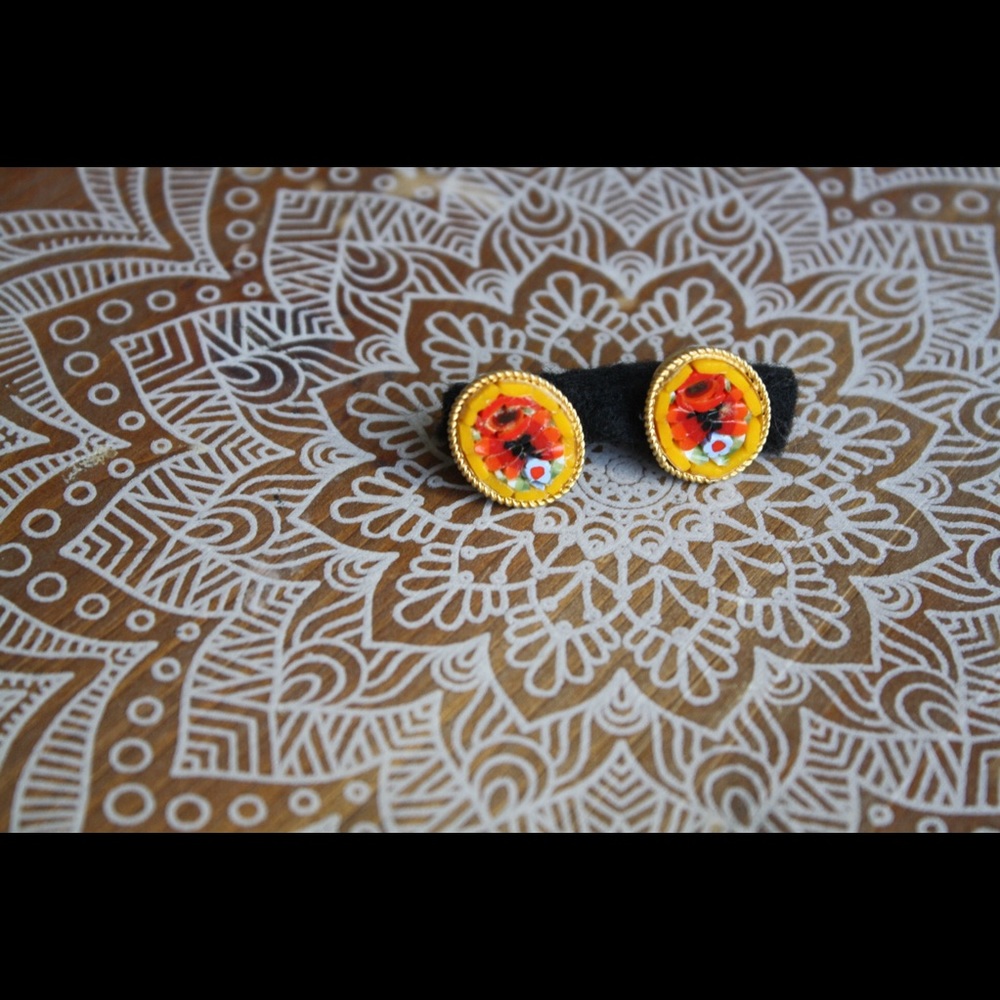 Vintage Floral Earrings